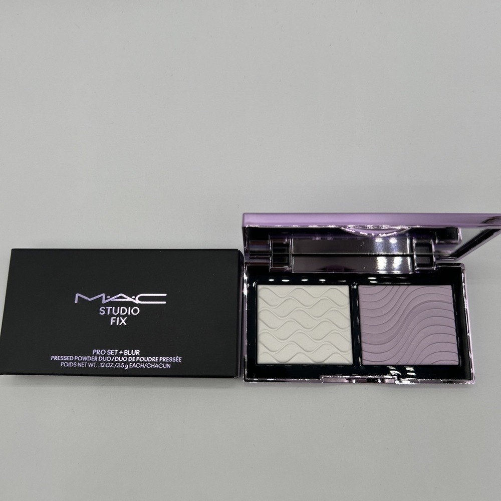 Mac Studio Fix Pro Set + Blur Pressed Powder Duo .12oz/3.5g Each NEW